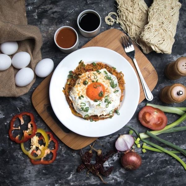 Chatpata Egg Noodles